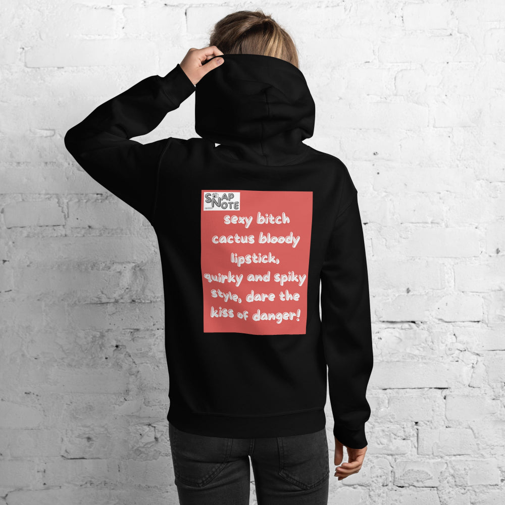 hoodie-hooded-sweatshirt-cactus-lipstick-red-design-snapnote-streetwear-black-woman-back