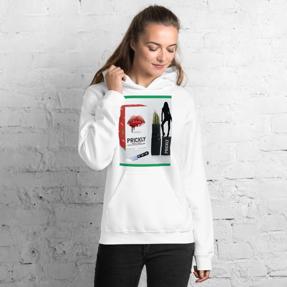 hoodie-hooded-sweatshirt-cactus-lipstick-red-design-snapnote-streetwear-white-woman-front