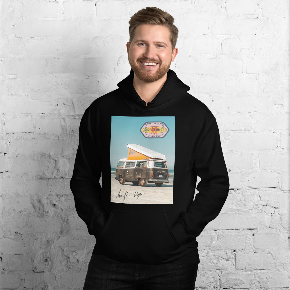 hoodie-hooded-sweatshirt-camping-surf-blue-design-snapnote-streetwear-black-man-front