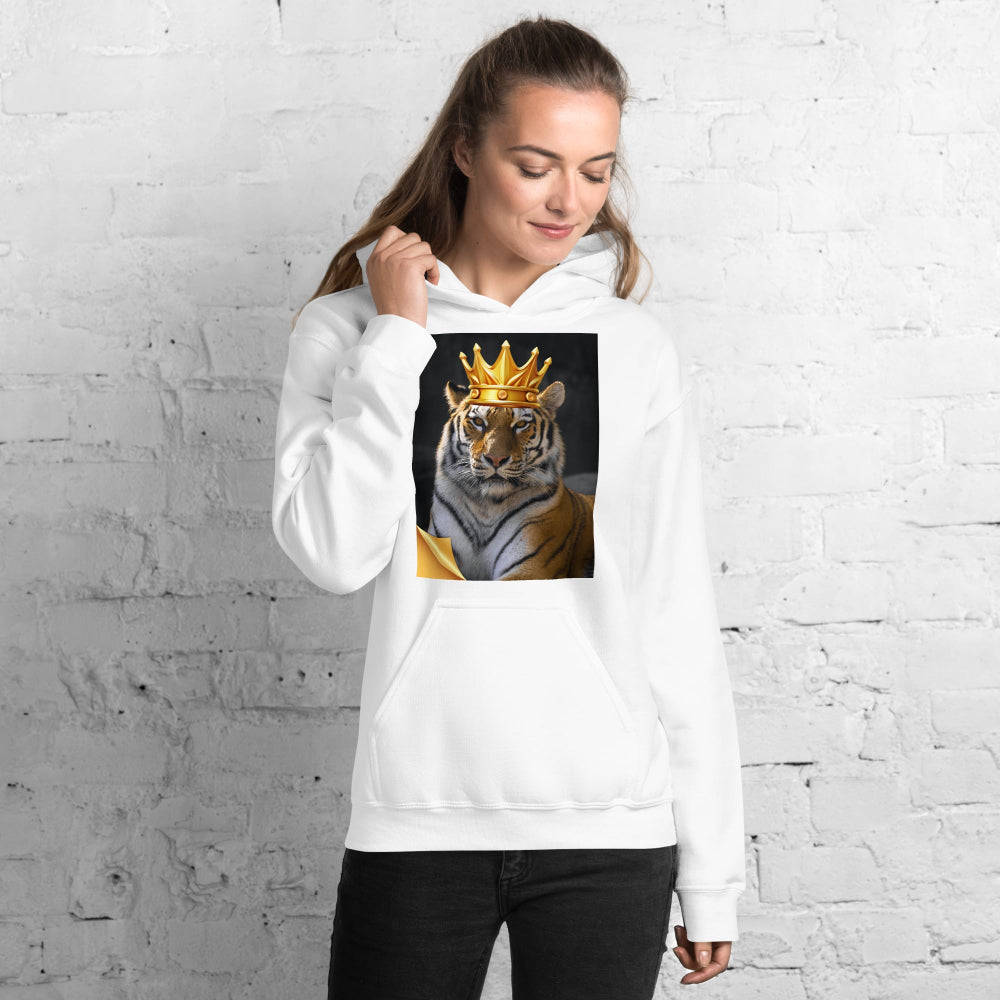 hoodie-hooded-sweatshirt-crown-tiger-grey-design-snapnote-streetwear-white-woman-front