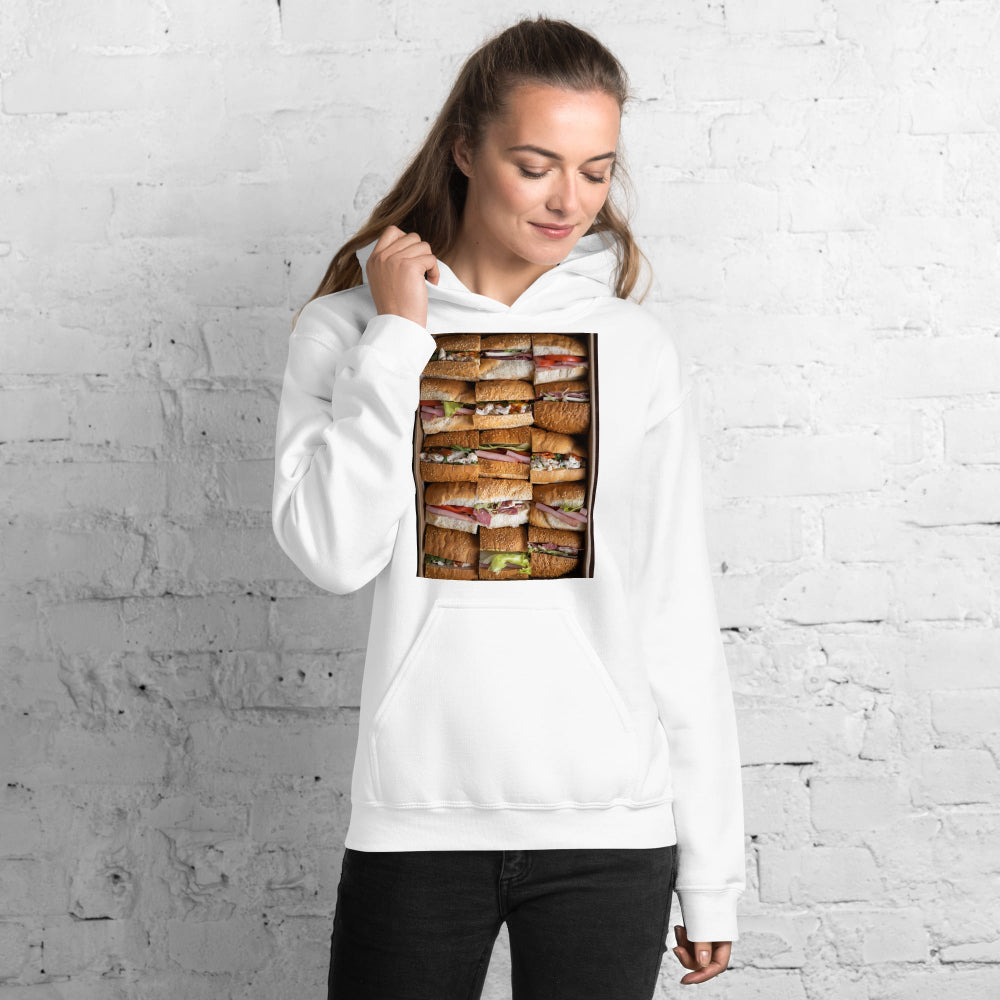 hoodie-hooded-sweatshirt-fast-food-sandwiches-green-design-snapnote-streetwear-white-woman-front