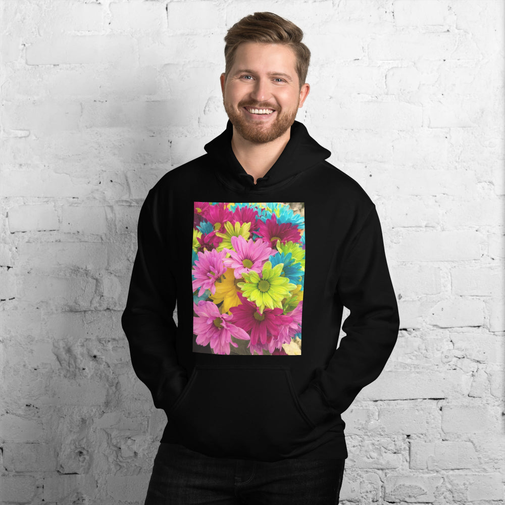 hoodie-hooded-sweatshirt-hippie-flowers-green-design-snapnote-streetwear-black-man-front