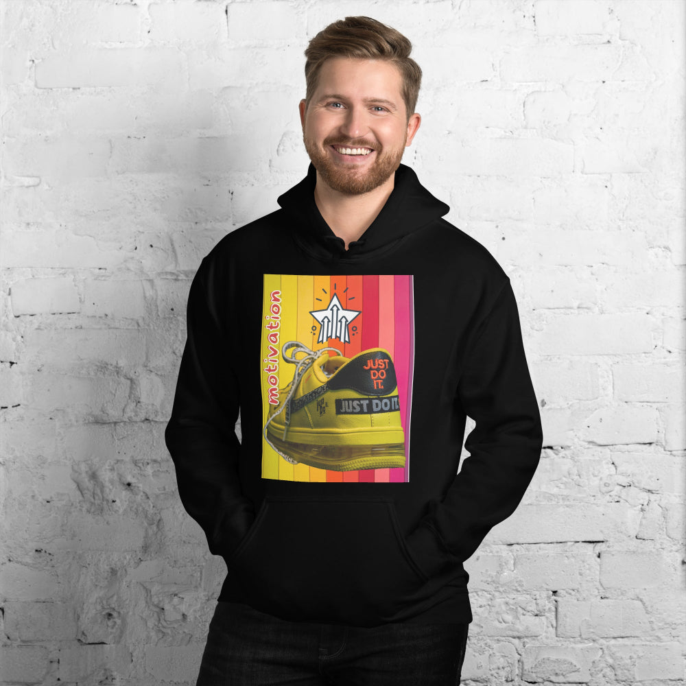 hoodie-hooded-sweatshirt-motivation-sneaker-orange-design-snapnote-streetwear-black-man-front
