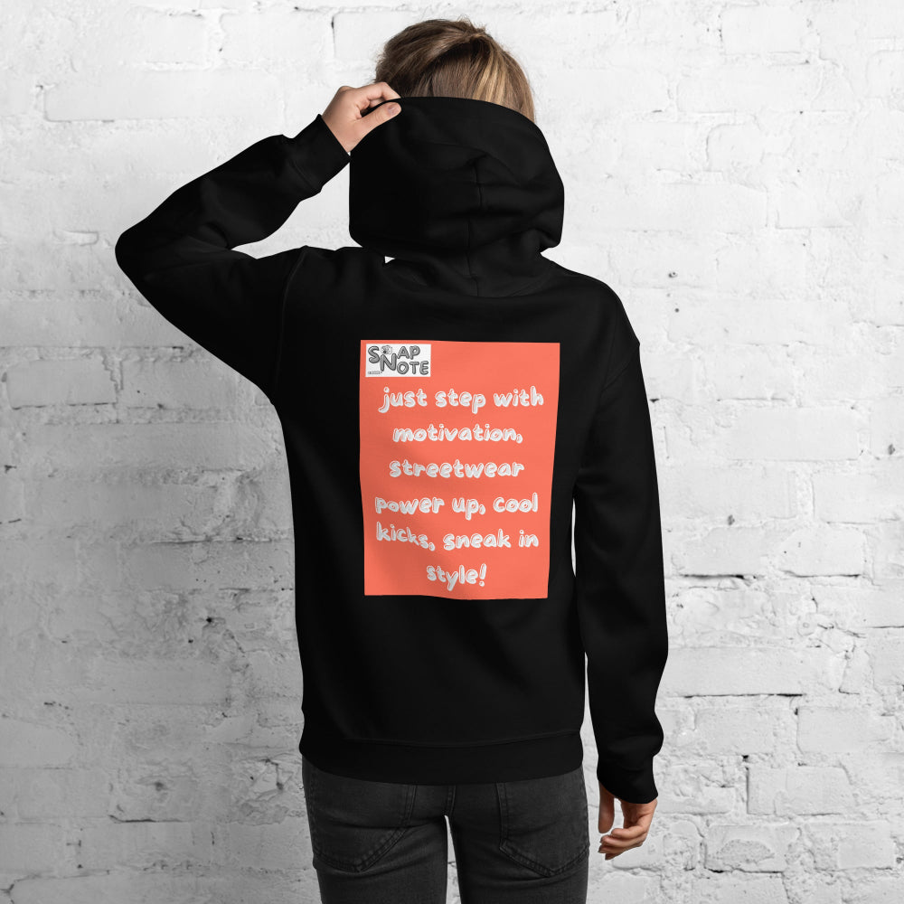 hoodie-hooded-sweatshirt-motivation-sneaker-orange-design-snapnote-streetwear-black-woman-back