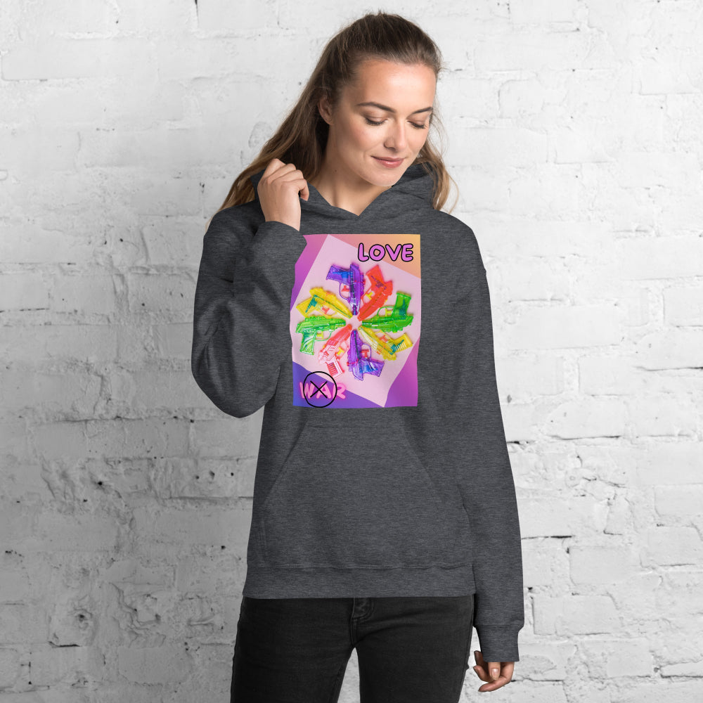hoodie-hooded-sweatshirt-peace-and-love-pink-design-snapnote-streetwear-dark-heather-woman-front