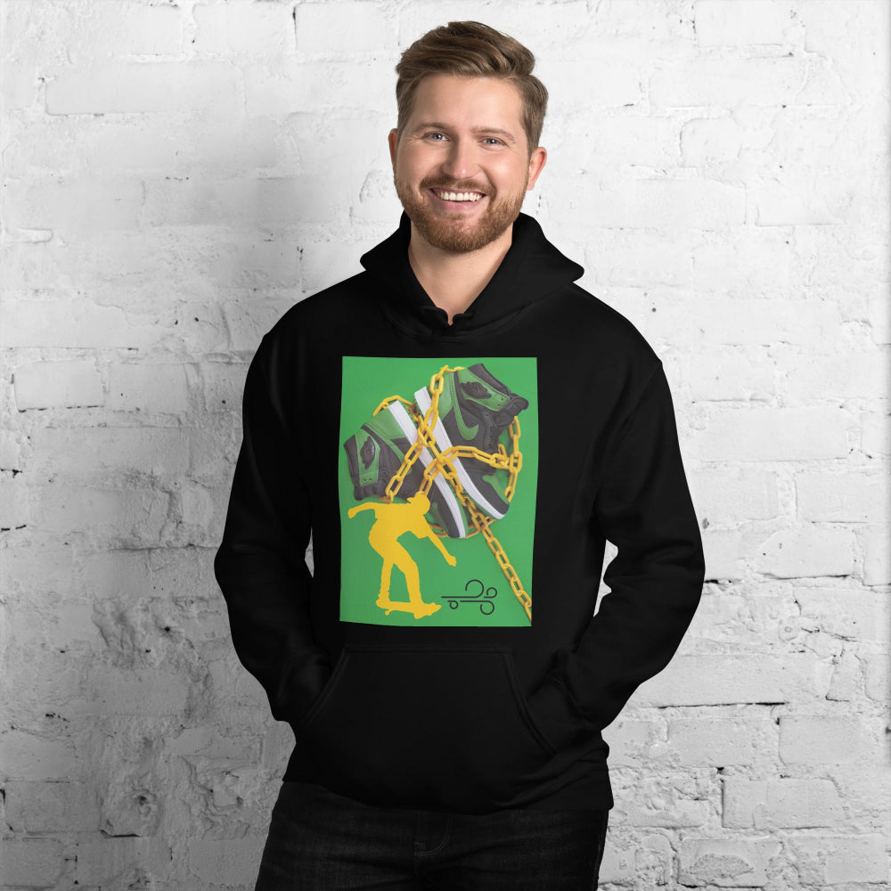 hoodie-hooded-sweatshirt-skateboard-sneakers-yellow-design-snapnote-streetwear-black-man-front