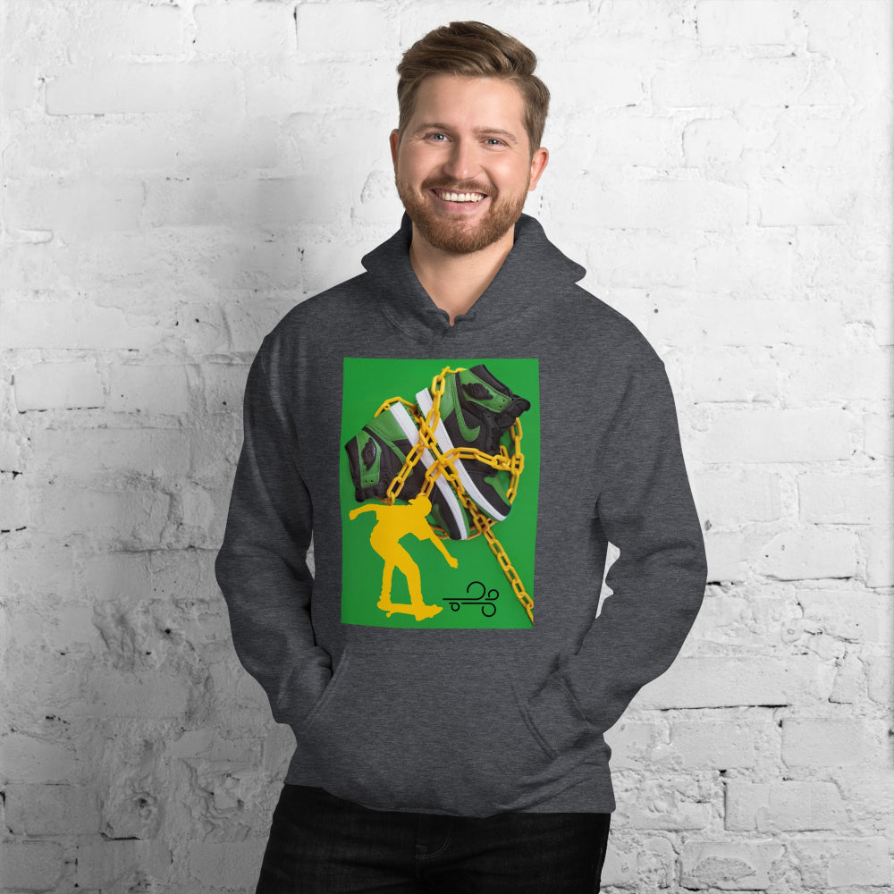 hoodie-hooded-sweatshirt-skateboard-sneakers-yellow-design-snapnote-streetwear-dark-heather-man-front