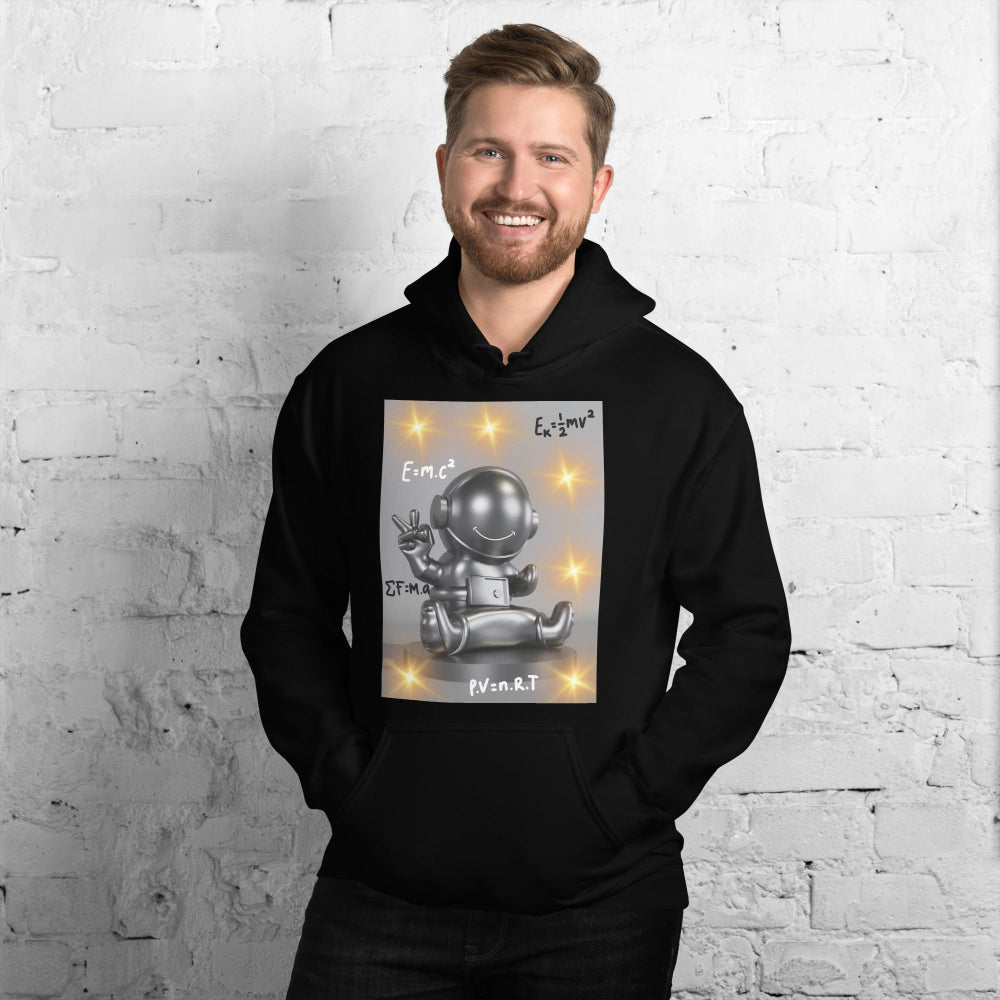 hoodie-hooded-sweatshirt-spaceman-physics-orange-design-snapnote-streetwear-black-man-front