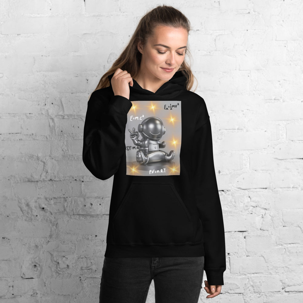 hoodie-hooded-sweatshirt-spaceman-physics-orange-design-snapnote-streetwear-black-woman-front