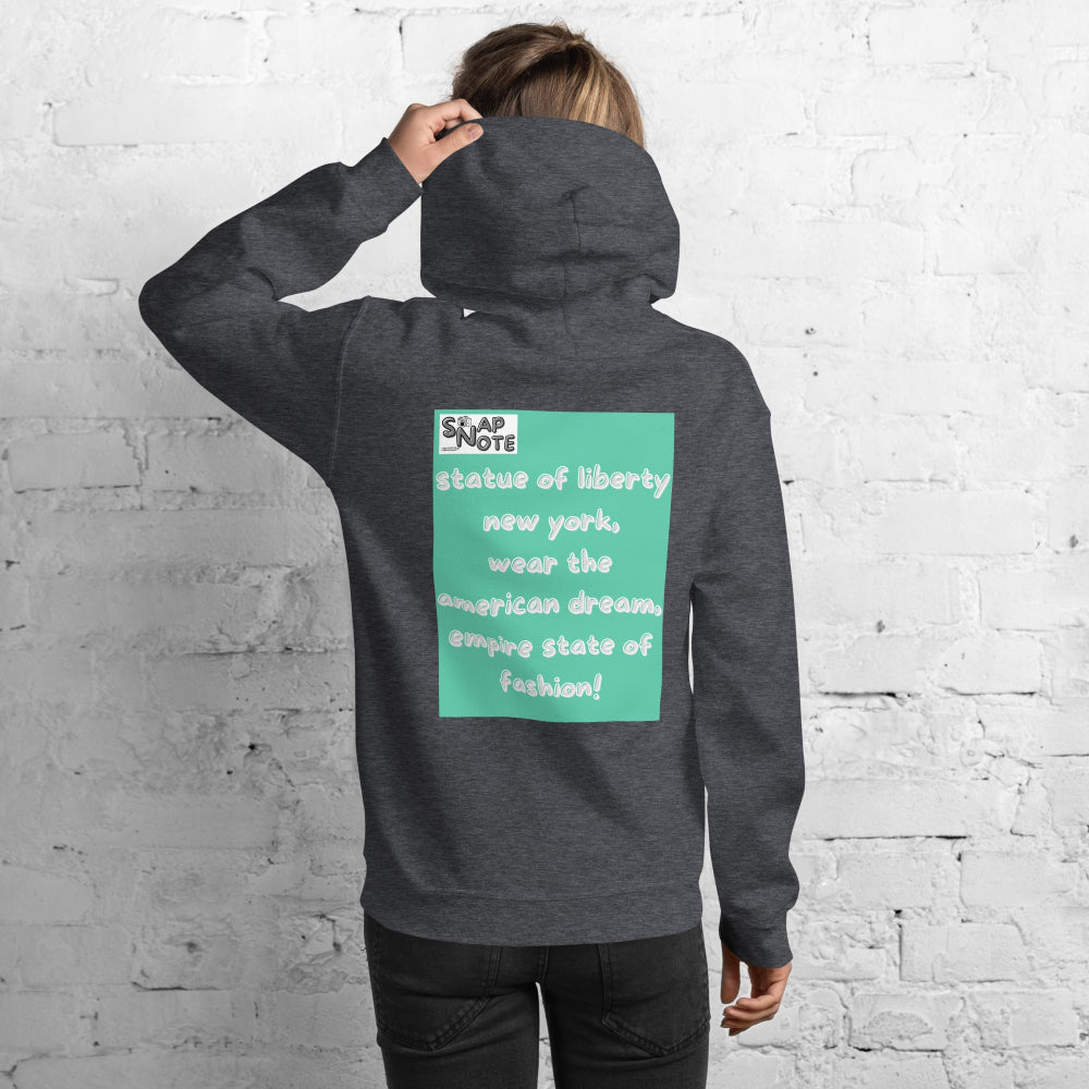 hoodie-hooded-sweatshirt-statue-liberty-turquoise-design-snapnote-streetwear-dark-heather-woman-back
