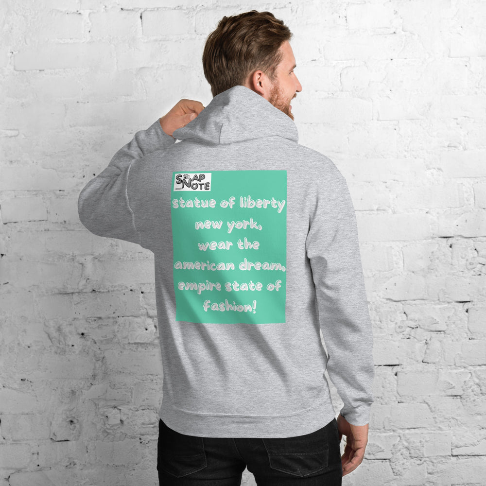 hoodie-hooded-sweatshirt-statue-liberty-turquoise-design-snapnote-streetwear-sport-grey-man-back