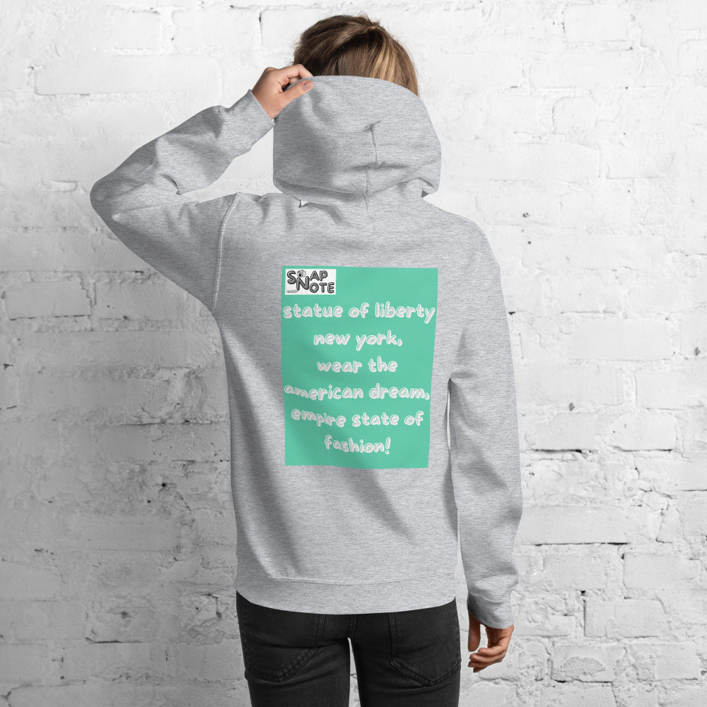 hoodie-hooded-sweatshirt-statue-liberty-turquoise-design-snapnote-streetwear-sport-grey-woman-back