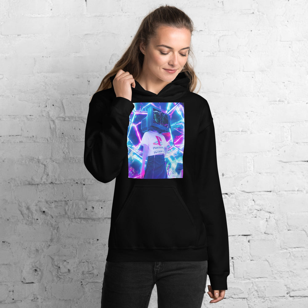 hoodie-hooded-sweatshirt-video-game-purple-design-snapnote-streetwear-black-woman-front