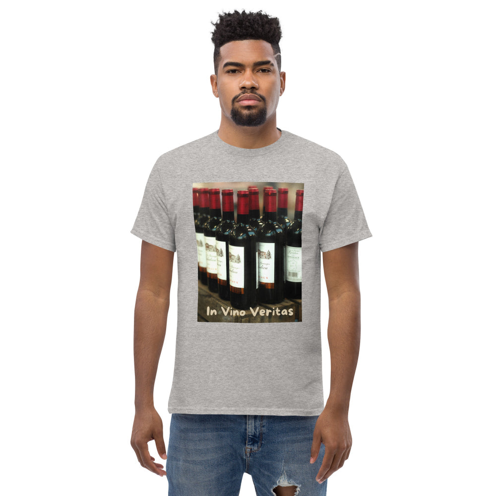 t-shirt-classic-graphic-bordeaux-bottles-maroon-design-snapnote-streetwear-sport-grey-man-front