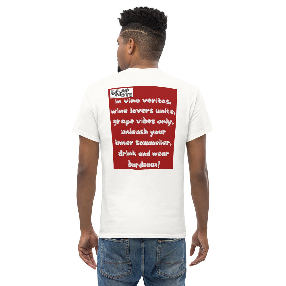 t-shirt-classic-graphic-bordeaux-bottles-maroon-design-snapnote-streetwear-white-man-back