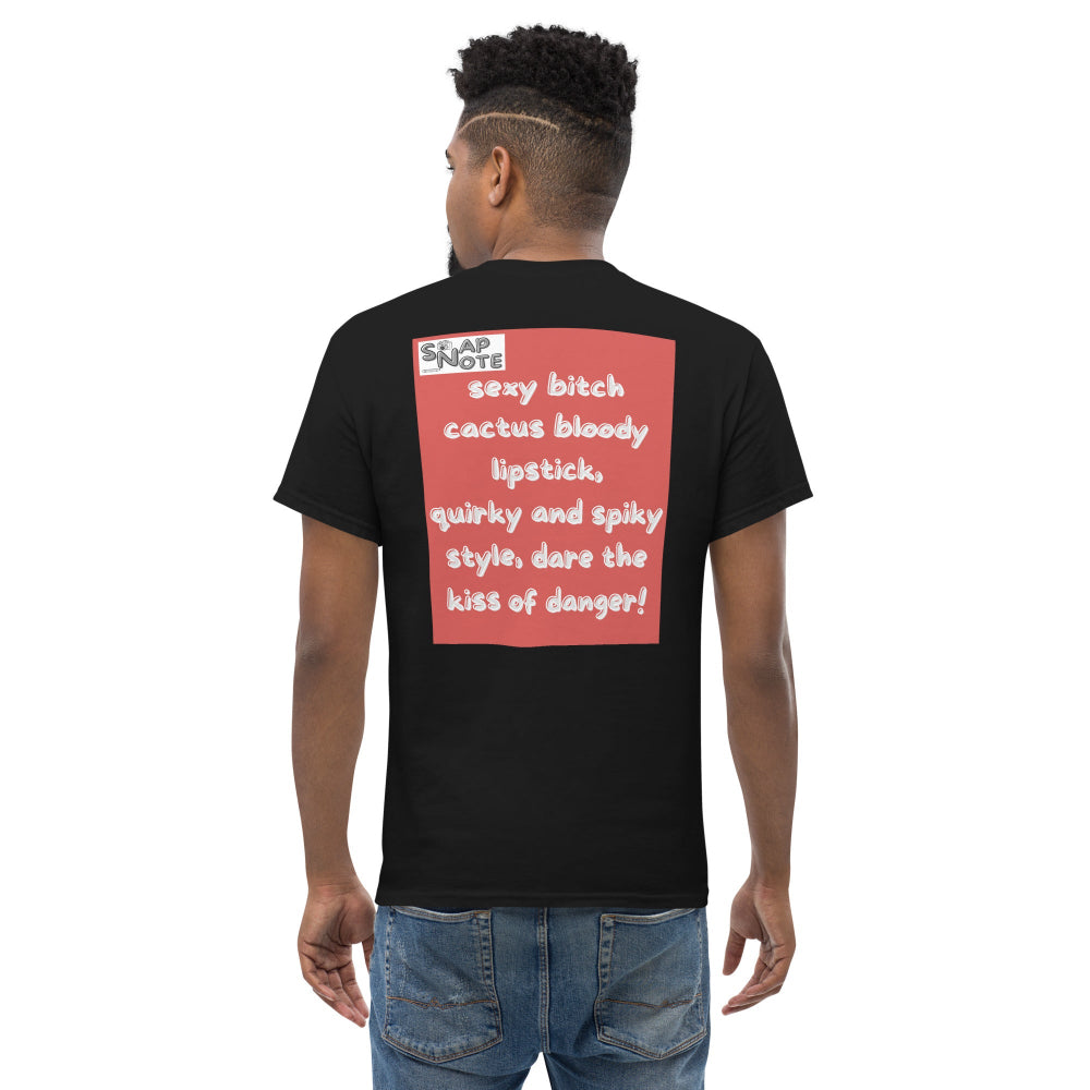 t-shirt-classic-graphic-cactus-lipstick-red-design-snapnote-streetwear-black-man-back