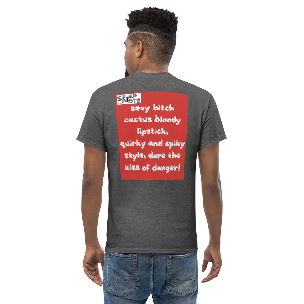 t-shirt-classic-graphic-cactus-lipstick-red-design-snapnote-streetwear-dark-heather-man-back