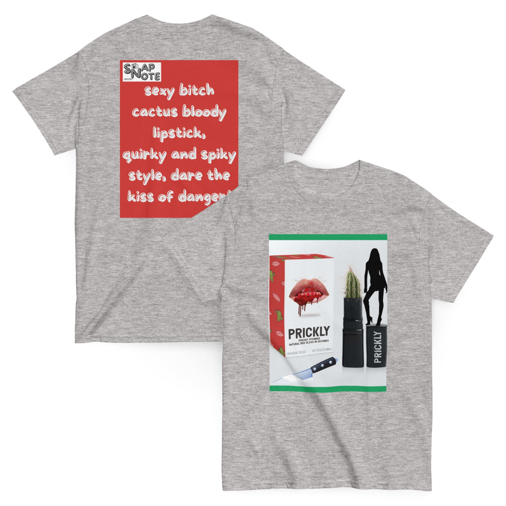 t-shirt-classic-graphic-cactus-lipstick-red-design-snapnote-streetwear-sport-grey