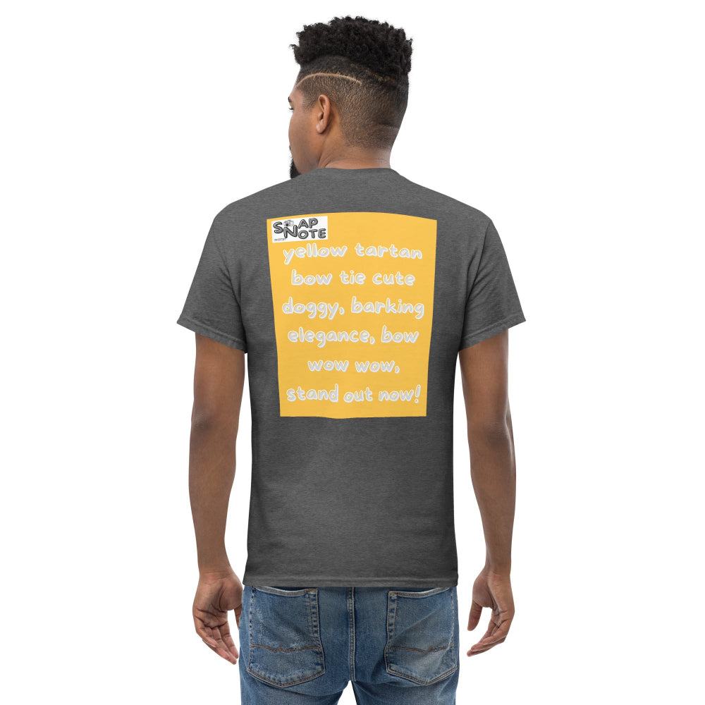t-shirt-classic-graphic-elegant-doggy-yellow-design-snapnote-streetwear-dark-heather-man-back