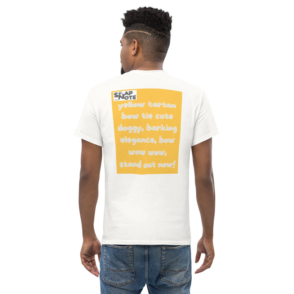 t-shirt-classic-graphic-elegant-doggy-yellow-design-snapnote-streetwear-white-man-back