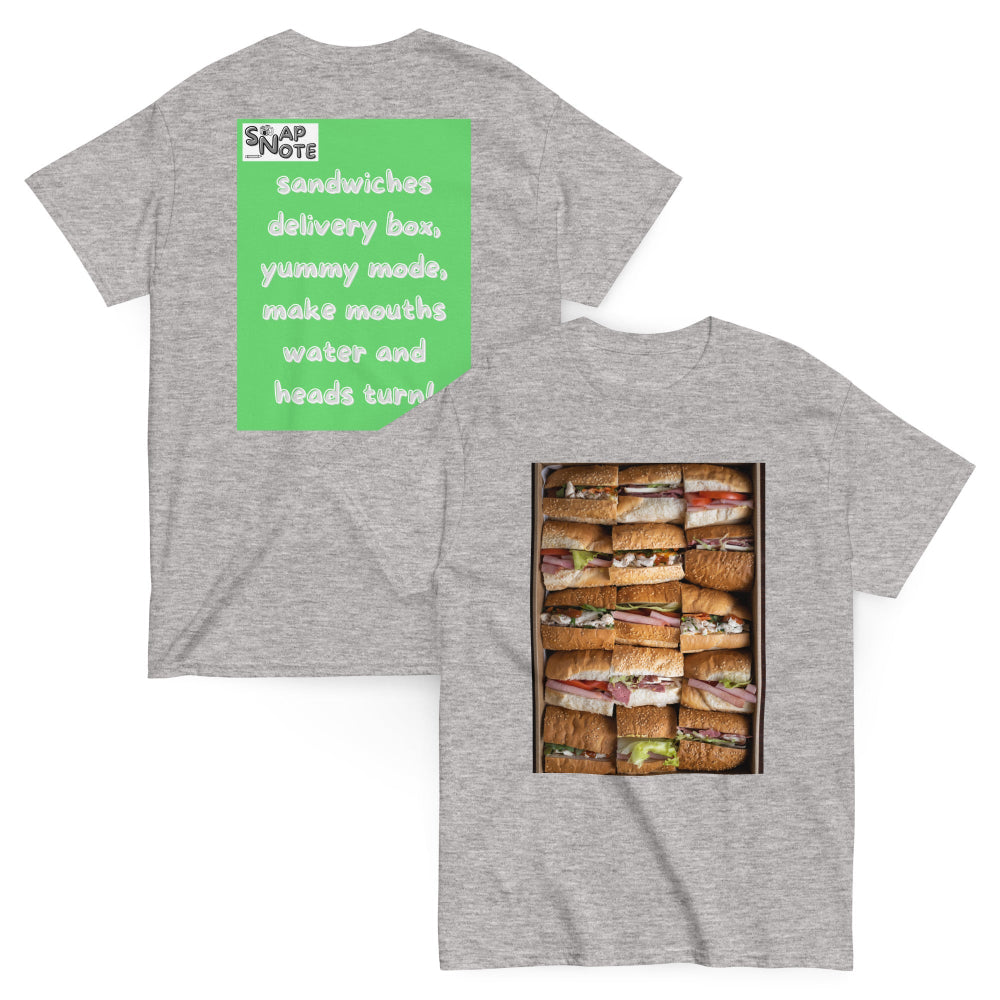 t-shirt-classic-graphic-fast-food-sandwiches-green-design-snapnote-streetwear-sport-grey