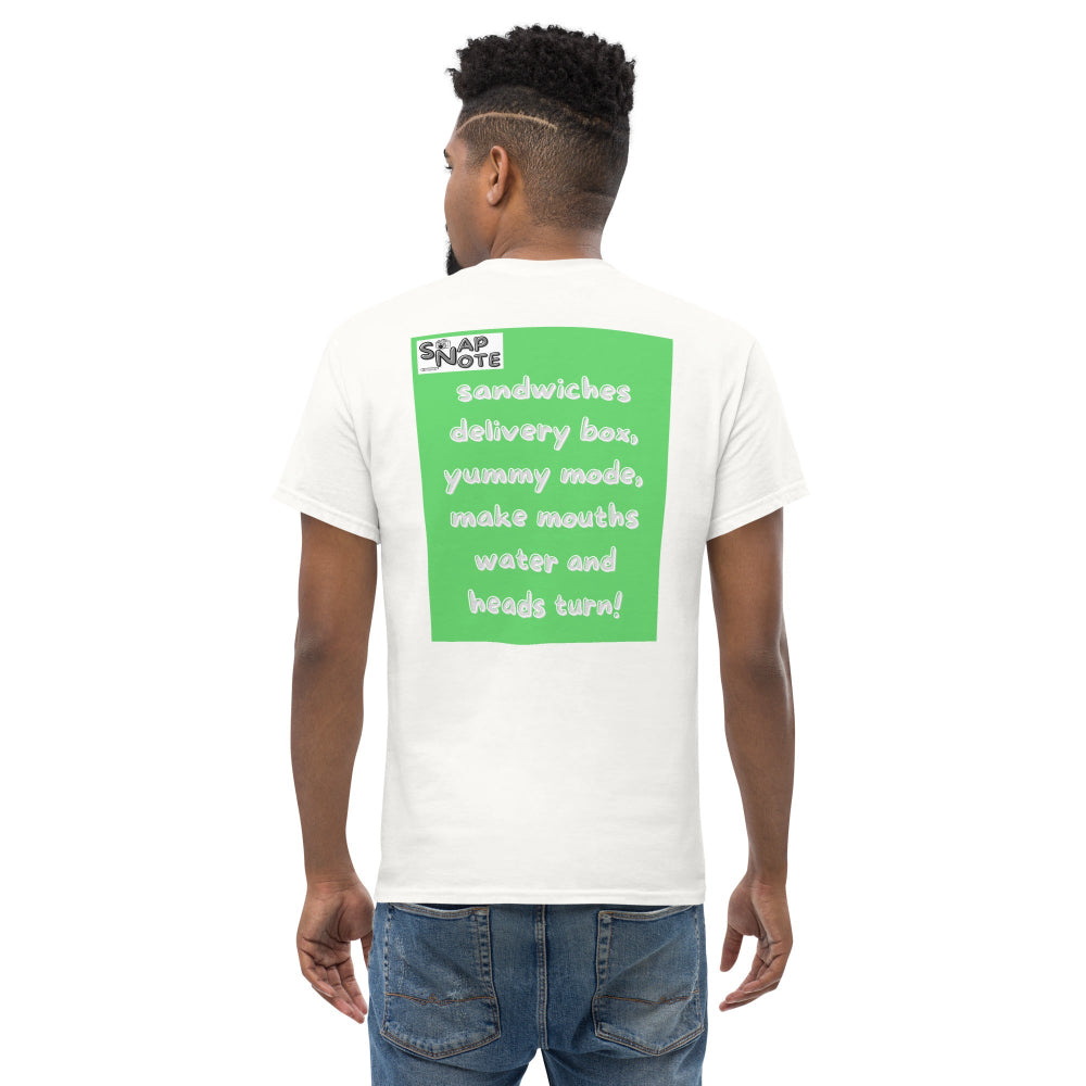 t-shirt-classic-graphic-fast-food-sandwiches-green-design-snapnote-streetwear-white-man-back