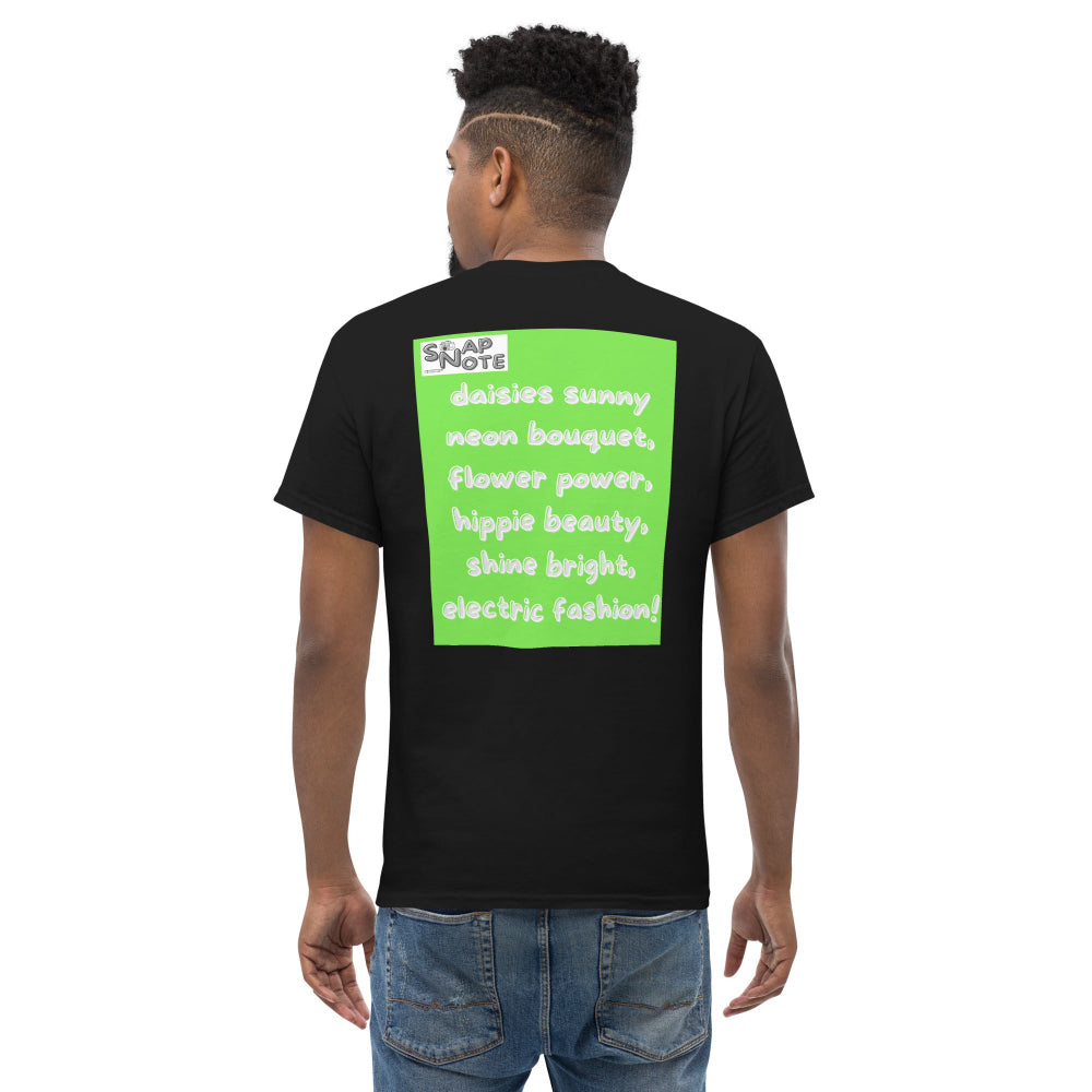 t-shirt-classic-graphic-hippie-flowers-green-design-snapnote-streetwear-black-man-back