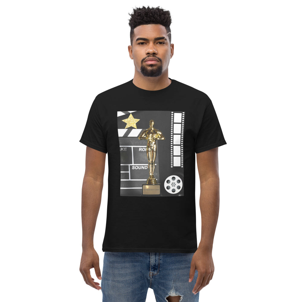 t-shirt-classic-graphic-hollywood-award-gold-design-snapnote-streetwear-black-man-front