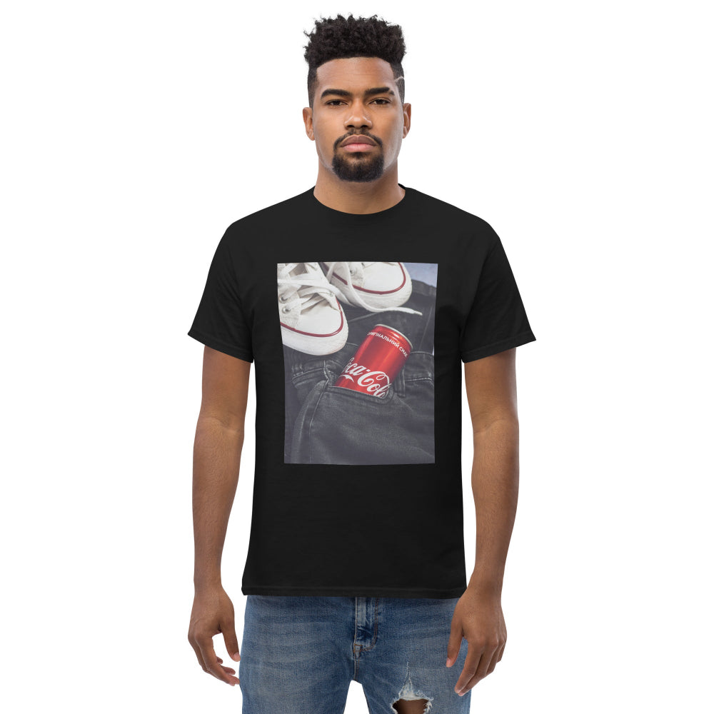 t-shirt-classic-graphic-iconic-brands-red-design-snapnote-streetwear-black-man-front
