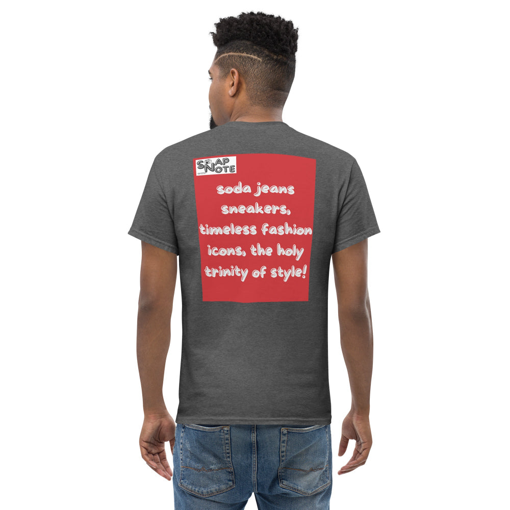 t-shirt-classic-graphic-iconic-brands-red-design-snapnote-streetwear-dark-heather-man-back
