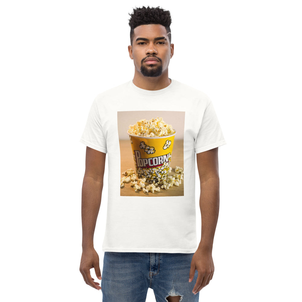t-shirt-classic-graphic-movie-night-popcorn-red-design-snapnote-streetwear-white-man-front