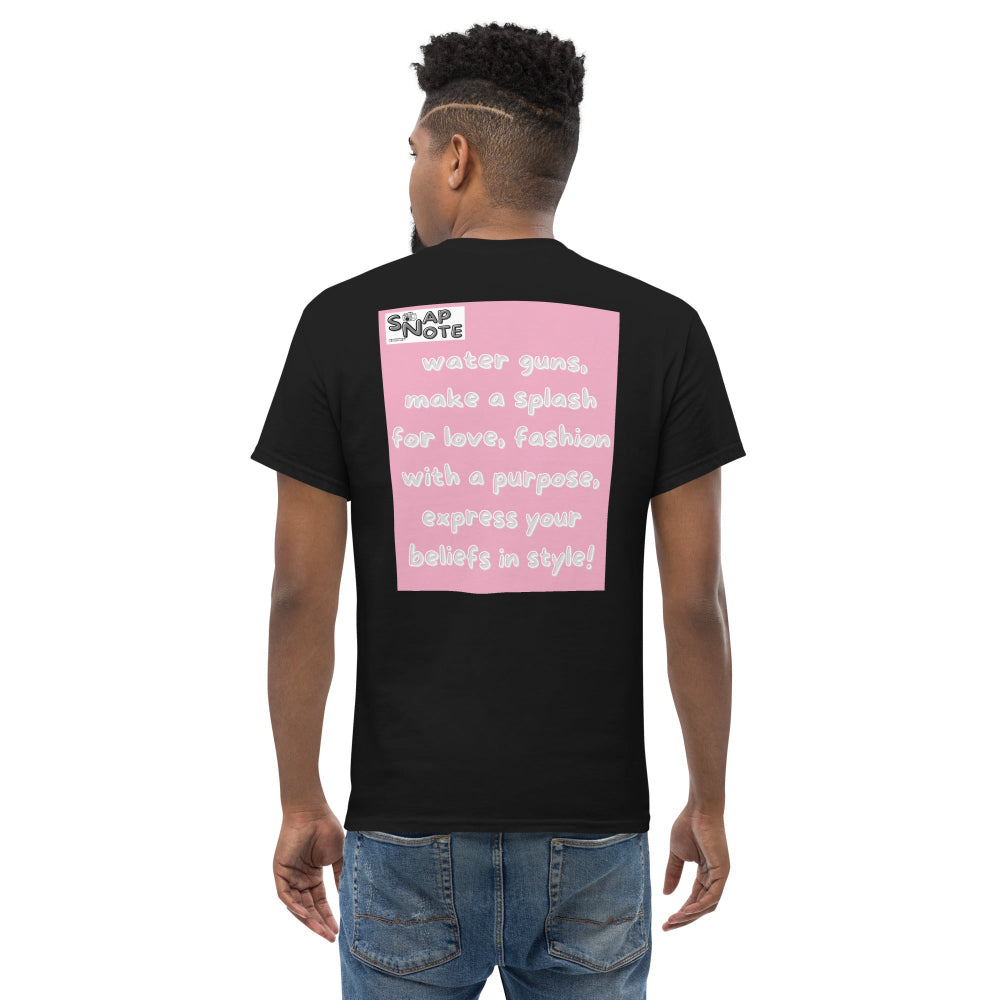 t-shirt-classic-graphic-peace-and-love-pink-design-snapnote-streetwear-black-man-back
