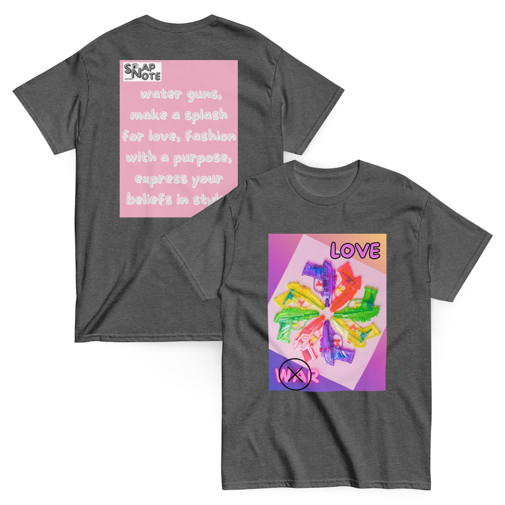 t-shirt-classic-graphic-peace-and-love-pink-design-snapnote-streetwear-dark-heather