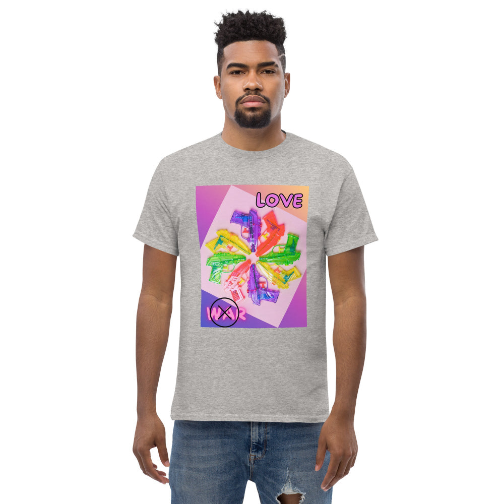 t-shirt-classic-graphic-peace-and-love-pink-design-snapnote-streetwear-sport-grey-man-front