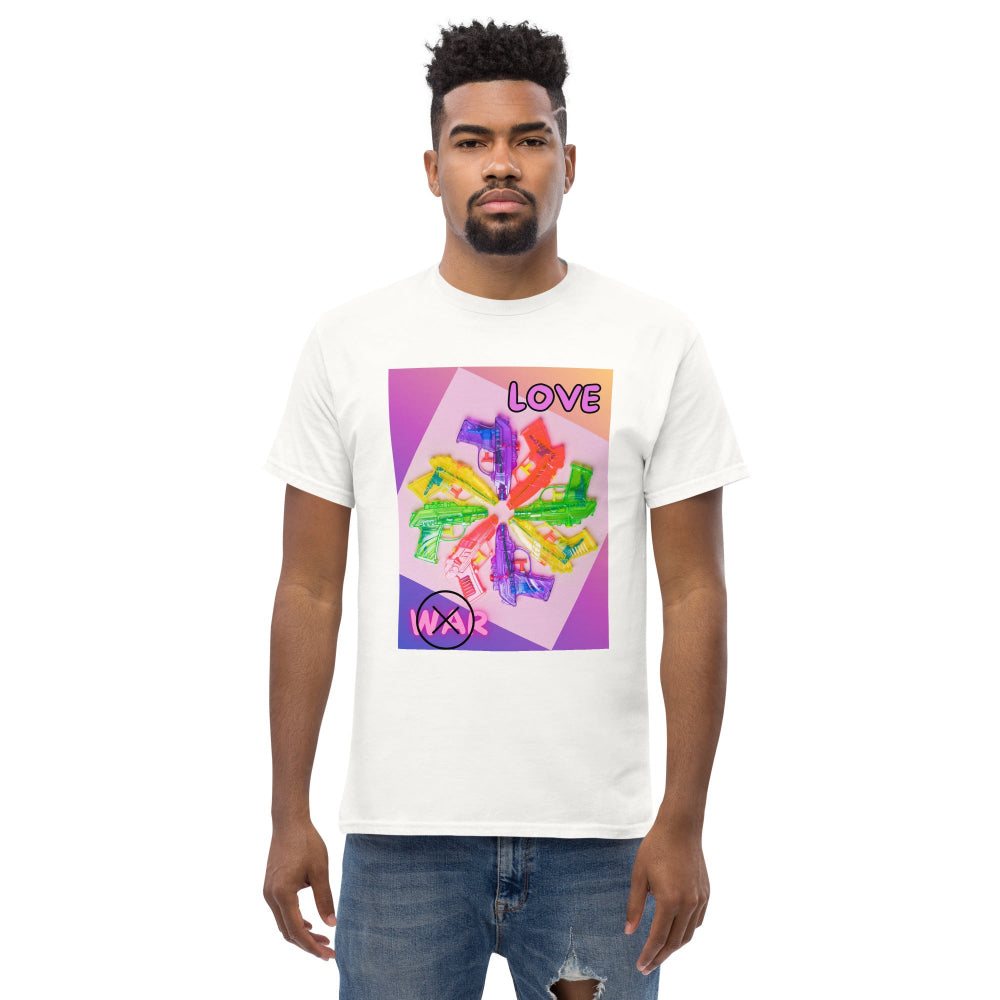t-shirt-classic-graphic-peace-and-love-pink-design-snapnote-streetwear-white-man-front