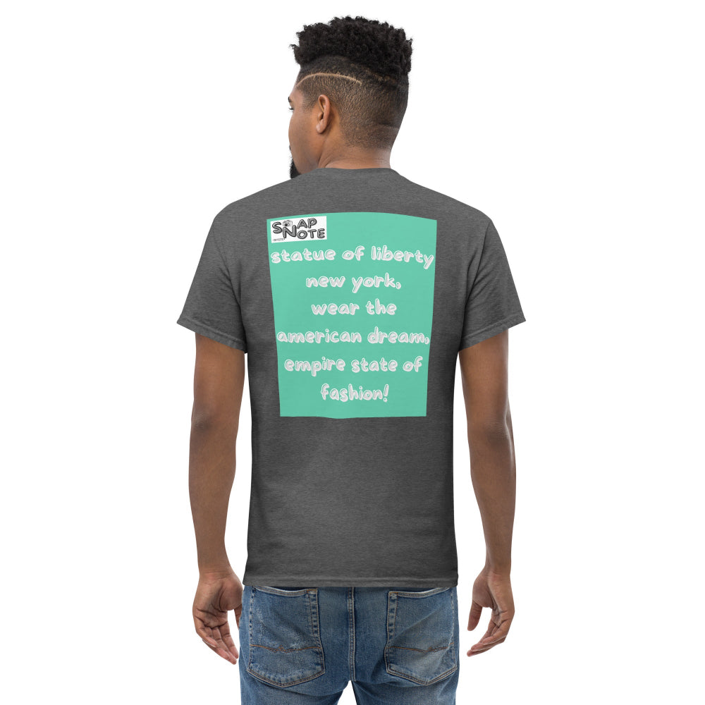 t-shirt-classic-graphic-statue-liberty-turquoise-design-snapnote-streetwear-dark-heather-man-back