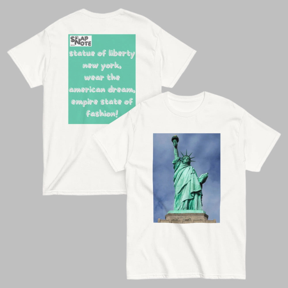 t-shirt-classic-graphic-statue-liberty-turquoise-design-snapnote-streetwear-white