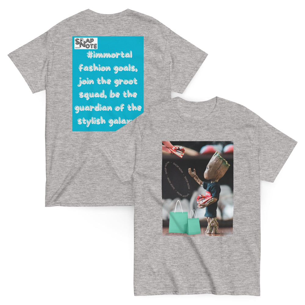 t-shirt-classic-graphic-superhero-shopping-blue-design-snapnote-streetwear-sport-grey