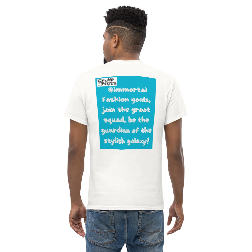 t-shirt-classic-graphic-superhero-shopping-blue-design-snapnote-streetwear-white-man-back