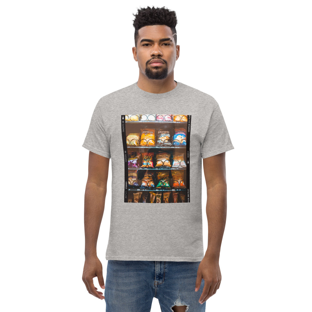 t-shirt-classic-graphic-vending-machine-blue-design-snapnote-streetwear-sport-grey-man-front