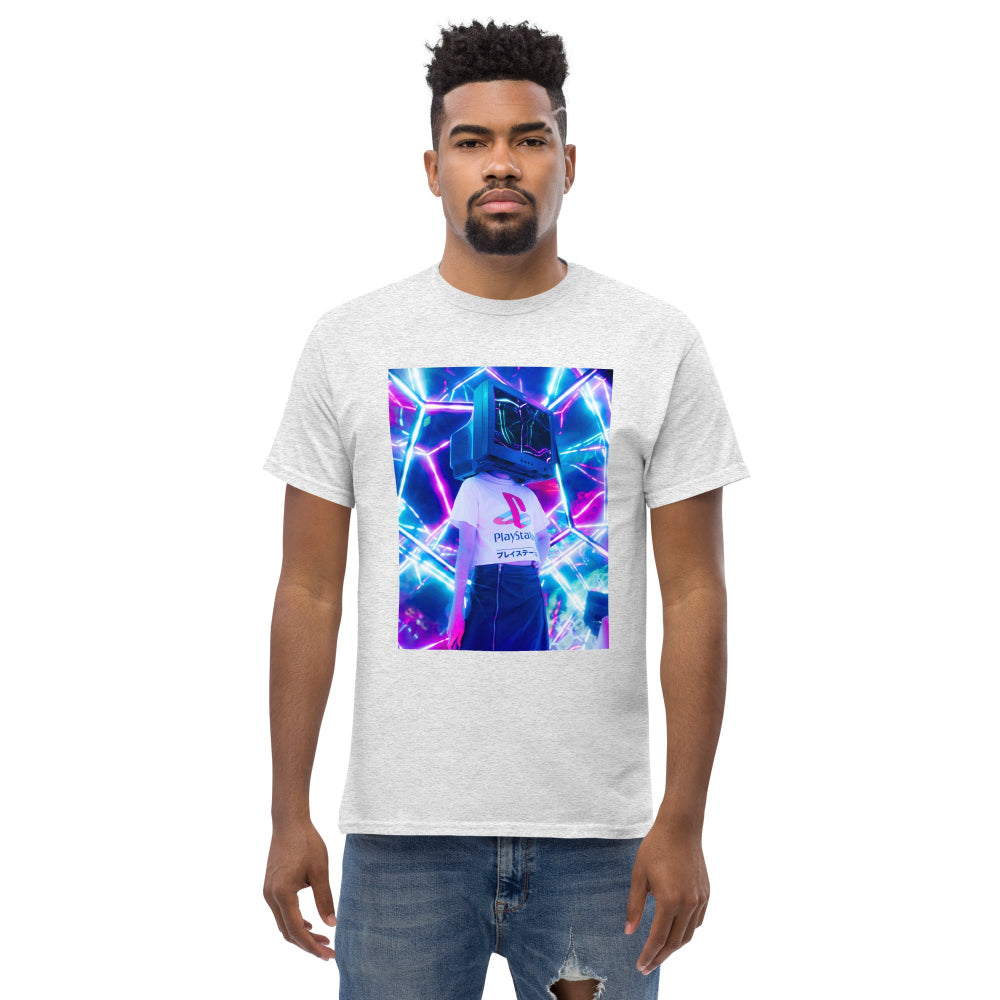 t-shirt-classic-graphic-video-game-purple-design-snapnote-streetwear-ash-man-front