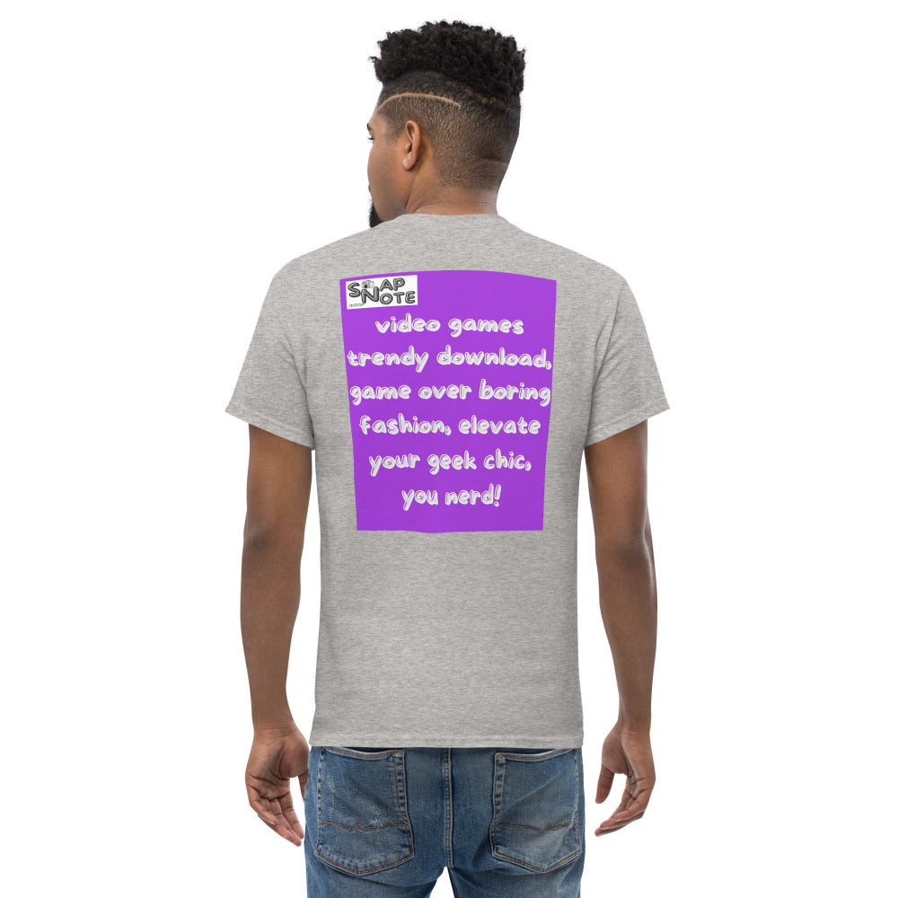 t-shirt-classic-graphic-video-game-purple-design-snapnote-streetwear-sport-grey-man-back