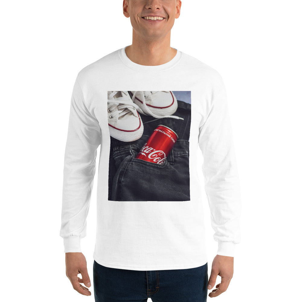 t-shirt-long-sleeves-iconic-brands-red-design-snapnote-streetwear-white-man-front