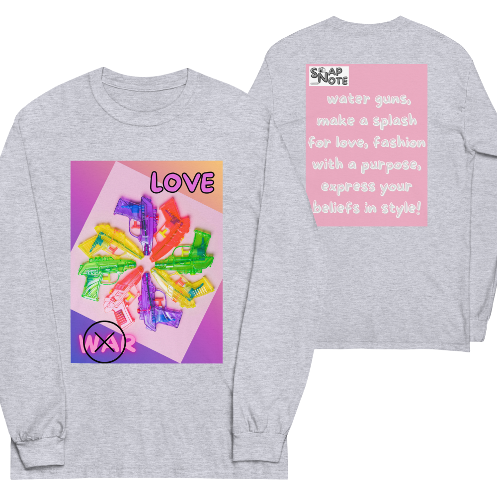t-shirt-long-sleeves-peace-and-love-pink-design-snapnote-streetwear-sport-grey
