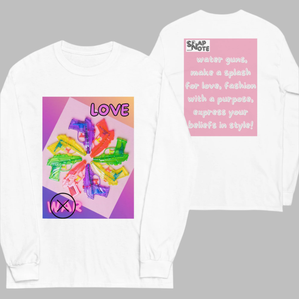 t-shirt-long-sleeves-peace-and-love-pink-design-snapnote-streetwear-white