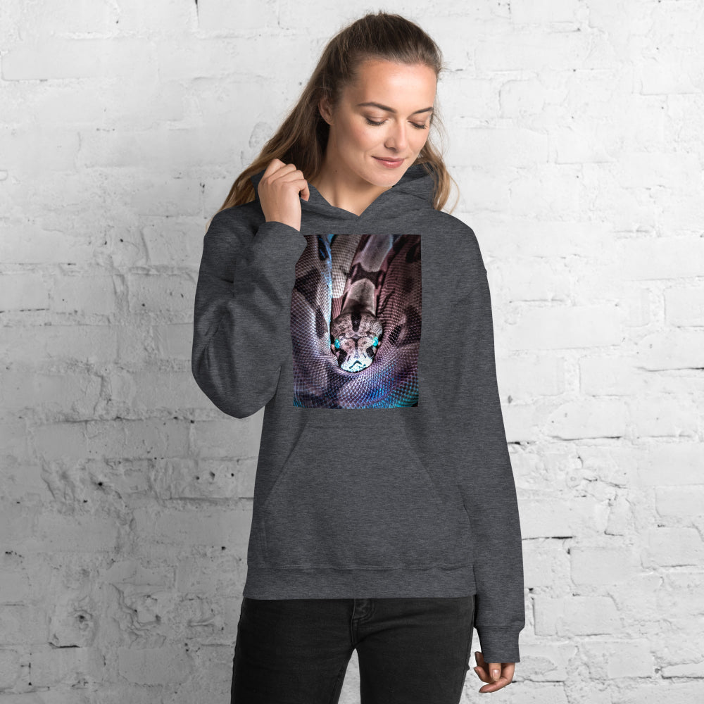 hoodie-hooded-sweatshirt-blue-eyes-snake-blue-design-snapnote-streetwear-dark-heather-woman-front
