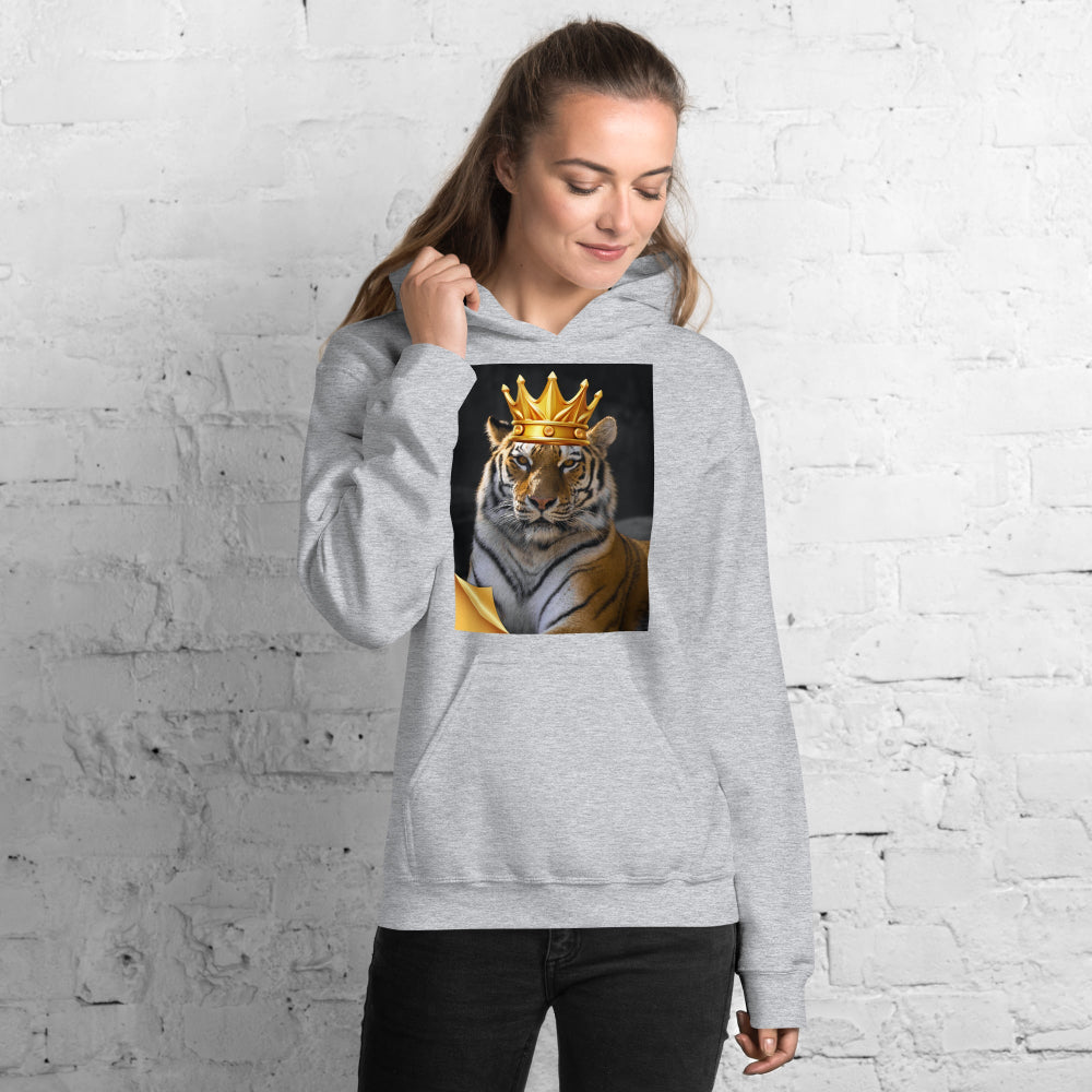 hoodie-hooded-sweatshirt-crown-tiger-grey-design-snapnote-streetwear-sport-grey-woman-front