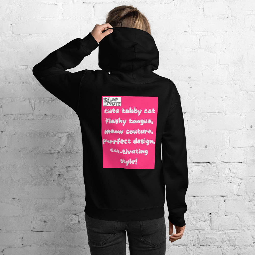 hoodie-hooded-sweatshirt-cute-tabby-cat-pink-design-snapnote-streetwear-black-woman-back