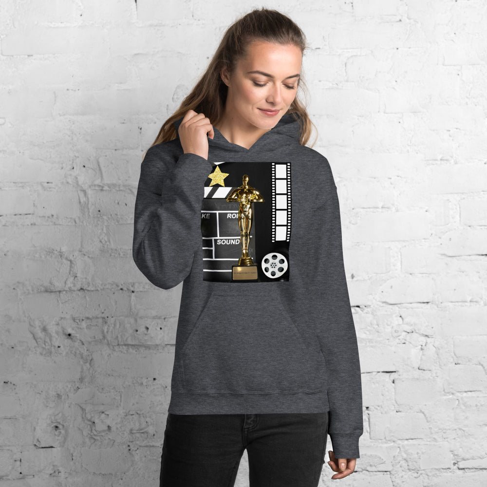 hoodie-hooded-sweatshirt-hollywood-award-gold-design-snapnote-streetwear-dark-heather-woman-front
