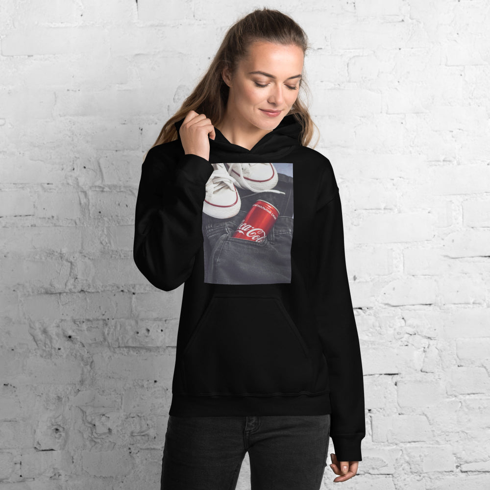 hoodie-hooded-sweatshirt-iconic-brands-red-design-snapnote-streetwear-black-woman-front